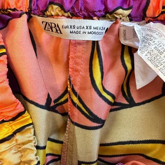ZARA printed pants size XS - Picture 4 of 6